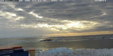 FOTOS Esto es lo que vieron durante el raro eclipse solar desde una estación antártica rusa