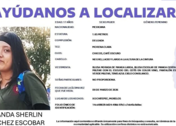 Buscan a una estudiante del CETIS 122 en Morelos desaparecida en Xochitepec