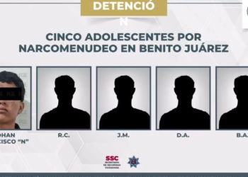 4 menores de edad detenidos por vender droga en secundaria en Cancún