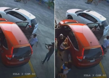 Sujetos armados roban camioneta a familia en gasolinera de Tihuatlán, Veracruz (Video)