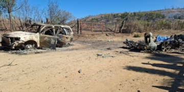 1 muerto y dos vehículos calcinados en Culiacán tras ataque con drones