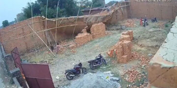 Obra en construcción colapsa en segundos (VIDEO)