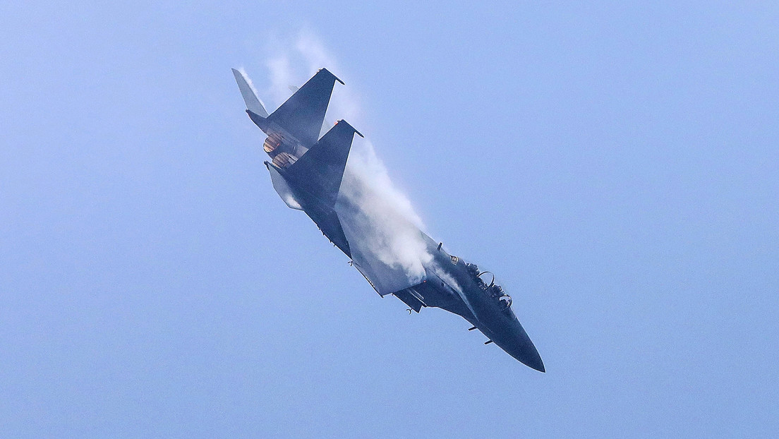 Avión F-15K de la Fuerza Aérea de Corea del Sur, en Pyeongtaek, el 25 de septiembre de 2017.