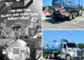 Camión de limpieza de fosas sépticas con rostros de Fidel, Raúl y Díaz-Canel se vuelve viral en Hialeah