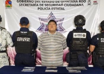 Detienen a Marcos Abelardo “N” por presunta posesión de marihuana y crack en Cozumel