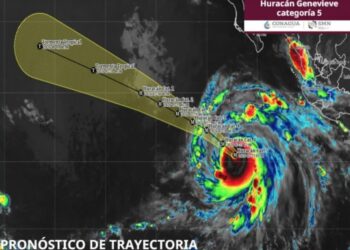 Genevieve se intensifica a huracán categoría 5 en el Pacífico oriental: Algo cerca del Cabo San Lucas