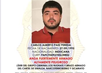 “Carlitos Rugrats”, presunto líder de un brazo armado de “Los Mayos”, es acusado formalmente en EE.UU. por narcoterrorismo