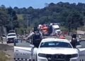 Despliegue de fuerzas federales y estatales en Esperanza, Puebla, por presunto robo de carga