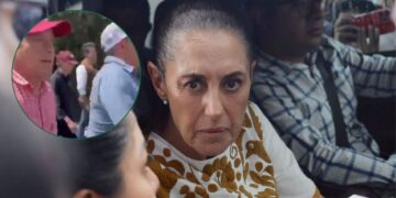 Bloqueo obliga a Sheinbaum a caminar rumbo al Popocatépetl