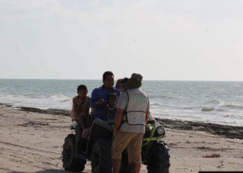 Sujetos en vehículos 4×4 destruyen nidos de tortuga en el Campamento Punta Xen e intentan atropellar a ecologista