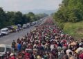 Nueva caravana de más de 15 mil migrantes venezolanos y de Centroamérica avanza hacia México con destino a Tijuana