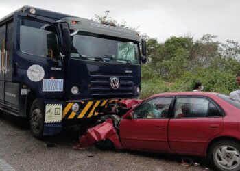 Trágico choque frontal en la carretera Ocozocoautla-Tuxtla deja un saldo de una persona sin vida