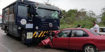 Trágico choque frontal en la carretera Ocozocoautla-Tuxtla deja un saldo de una persona sin vida