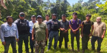 Localizan con vida a cuatro elementos de la CONANP y dos comuneros extraviados en la Selva Lacandona