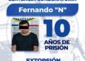 Sentencian a 10 años de prisión a extorsionador en Taxco de Alarcón