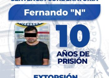 Sentencian a 10 años de prisión a extorsionador en Taxco de Alarcón