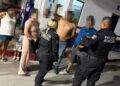 Fuerte riña en gasolinera de Saltillo deja lesionados y daños a un tractocamión y tienda de conveniencia