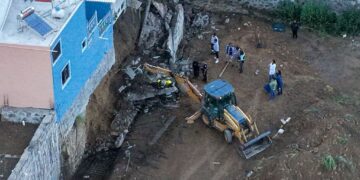 Colapsa barda en predio de Totolac y deja un hombre sin vida a espaldas del Estadio Tlahuicole