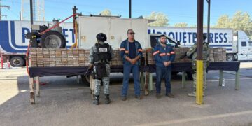 Decomisan más de 1.2 toneladas de cocaína en retén militar de Estación Doctor, Sonora