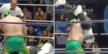 Muerte en vivo: luchador aplica martinete prohibido a un réferi en México (VIDEO)