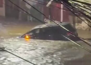 Registran severas inundaciones en Ensenada, Baja California, tras el paso de la tormenta tropical “Rachel”