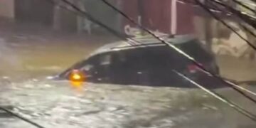 Registran severas inundaciones en Ensenada, Baja California, tras el paso de la tormenta tropical “Rachel”